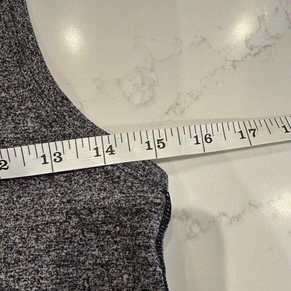 Lululemon CRB II Cool Racerback II Tank Top Heathered Black/Gray Size 8 - Picture 9 of 11